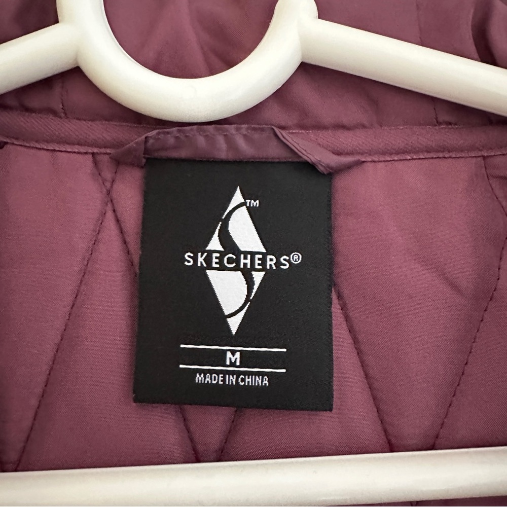 Sketchers Women's Quilted Jacket - Mauve - Sz Medium - Picture 5 of 12